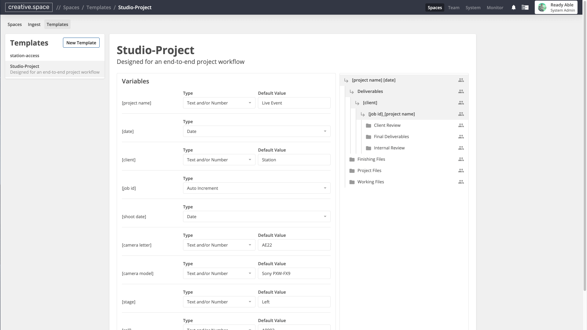 Folder Structure Templates
